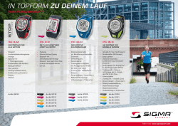 IN TOPFORM ZU DEINEM LAUF