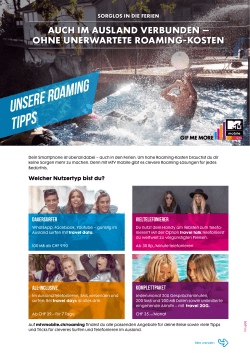 Unsere Roaming Tipps