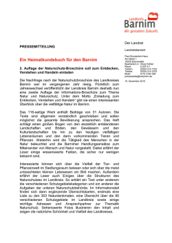 Zur ausführlichen Pressemitteilung - Amt Biesenthal