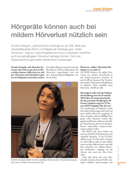 H&ouml;rger&auml;te k&ouml;nnen auch bei mildem H&ouml;rverlust n&uuml;tzlich sein