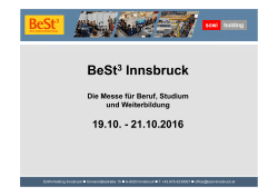 Eckdaten Best3 Innsbruck