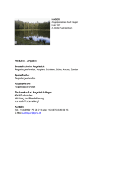 HAGER Angelparadies Kurt Hager Hub 107 A
