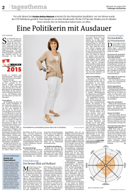 Eine Politikerin mit Ausdauer