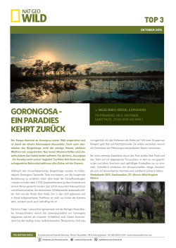 gorongosa - ein paradies kehrt zurück