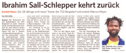 Ibrahim Sail-Schlepper kehrt zur&uuml;ck