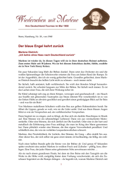 Der blaue Engel kehrt zurück
