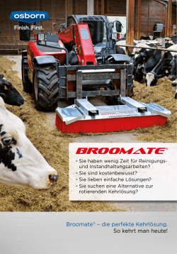 Broomate® – die perfekte Kehrlösung. So kehrt man heute!
