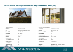 Hell und modern: Perfekt geschnittene DHH mit guter Anbindung in