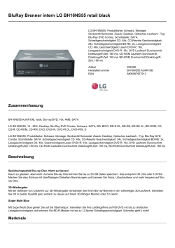 BluRay Brenner intern LG BH16NS55 retail black