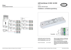 LED-Funk-Dimmer 12 V/DC / 24 V/DC Installations