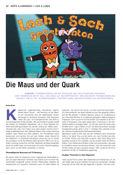 Die Maus und der Quark - Kreidezeit Naturfarben GmbH