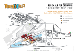 TÜREN AUF FÜR DIE MAUS! 3. OKTOBER 2015, 10 BIS 17 UHR