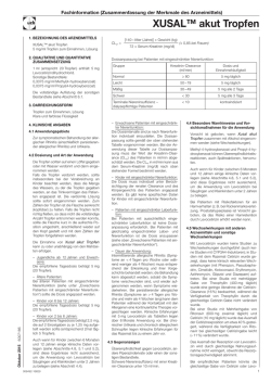 XUSAL™ akut Tropfen - FachInfo