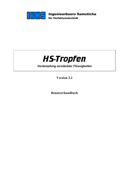 Handbuch HS-Tropfen