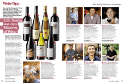 Edle Tropfen von den Masters of Wine Wein-Tipp