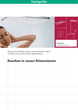 Duschen in neuen Dimensionen