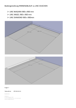 PDF Masse mit Rinne für alle LINC Duschen 900 x 900