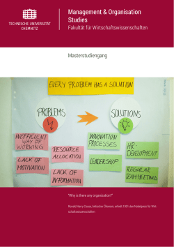 Management & Organisation Studies