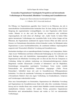 Grenzenlose Organisationen? Soziologische Perspektiven auf