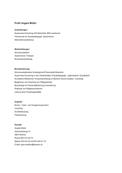 Profil Angela M&uuml;ller