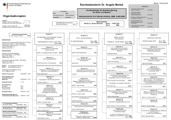 Bundeskanzlerin Dr. Angela Merkel Organisationsplan