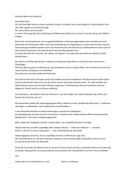 Die Blaue Blume der Romantik