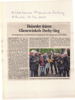 Heiseder feiern - Reitgemeinschaft Heisede