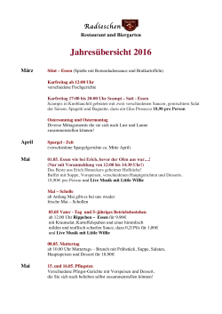 Jahres&uuml;berblick 2016