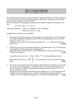 2015-1 Hessen – Grundkurs Mathematik 2015 – A1
