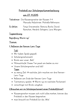 Sitzung am 27.11.2015