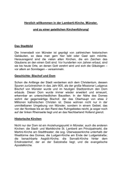 Herzlich willkommen in der Lamberti-Kirche und