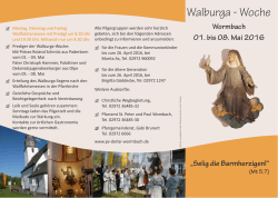 Walburga - Woche