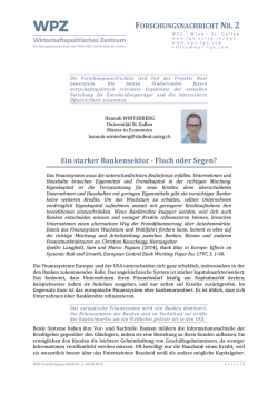 Ein starker Bankensektor