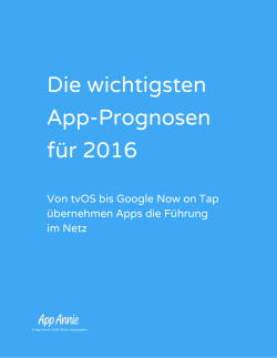 Die wichtigsten App-Prognosen für 2016