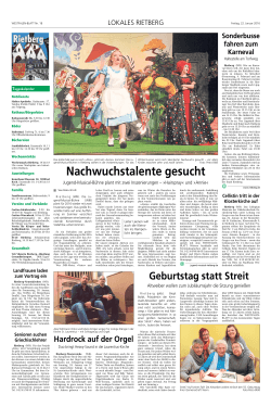 Westfalenblatt – Karneval 22.01.2016
