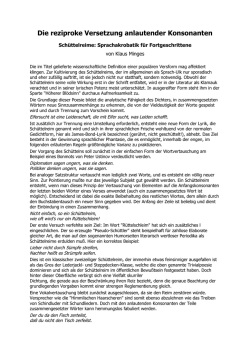 Die reziproke versetzung anlautender Konsonanten