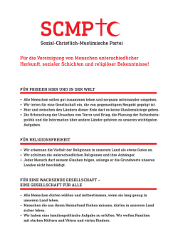 Sozial-Christlich-Muslimische Partei F&uuml;r die Vereinigung von