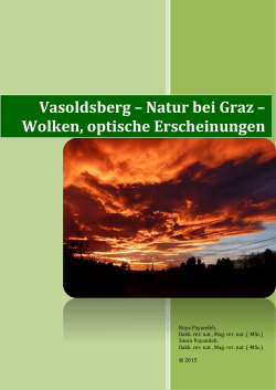 Vasoldsberg – Natur bei Graz – Wolken, optische Erscheinungen