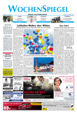 Luftballon-Wolken über Wildau