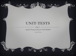 UNIT-TESTS