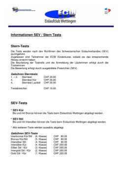 Informationen Stern/Sev Tests