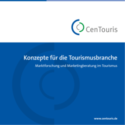 Institutsflyer - CenTouris
