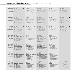 Hörspiel und Feature 3. Quartal 2015 (PDF-Datei)