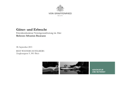G&uuml;ter- und Erbrecht (S&eacute;bastien Baumann)