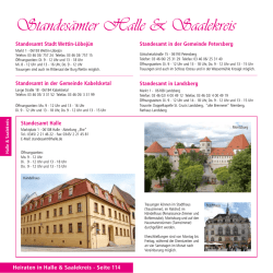 Halle und Saalekreis