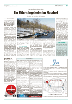 Ein Fl&uuml;chtlingsheim im Neudorf