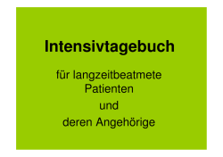 Intensivtagebuch