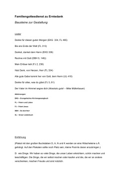 Gottesdienstentwurf Erntedank hier herunterladen