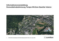 Informationsveranstaltung Konsultativabstimmung Tempo