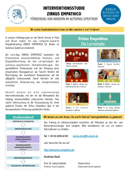 INTERVENTIONSSTUDIE ZIRKUS EMPATHICO
